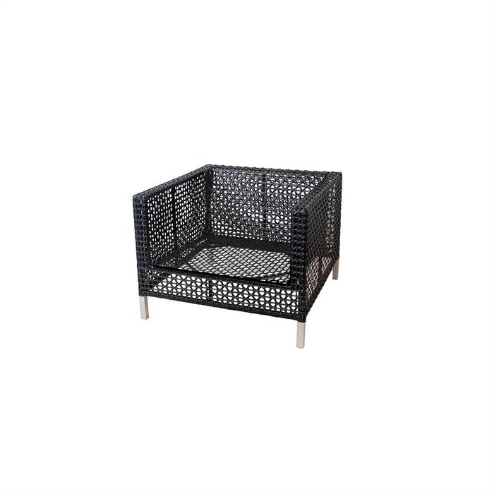 Cane-line Connect Loungestol Sort Antracite
