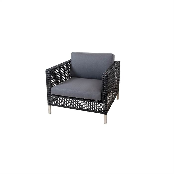 Cane-line Connect Loungestol Sort Antracite Inkl  Hynde