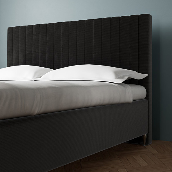 Casablanca Stripe Polstret Gavl i Antracit