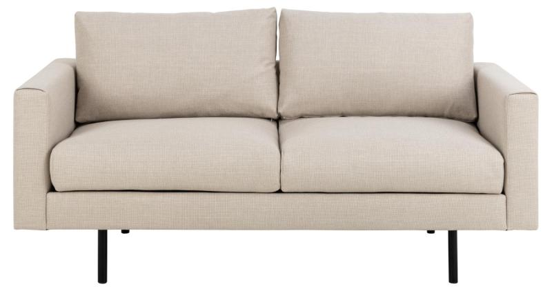 Sofakoncept Toril     Pers  Sofa Beige Stof   Sort Metal