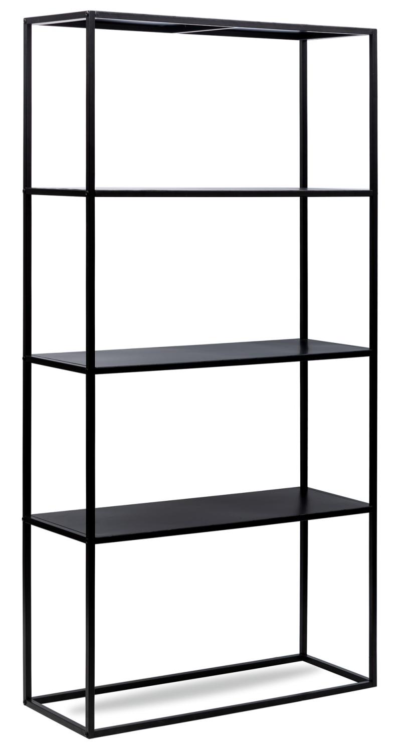 Nordlys Arne Bogreol       Hylder Sort Metal  :154cm X75cm   27cm