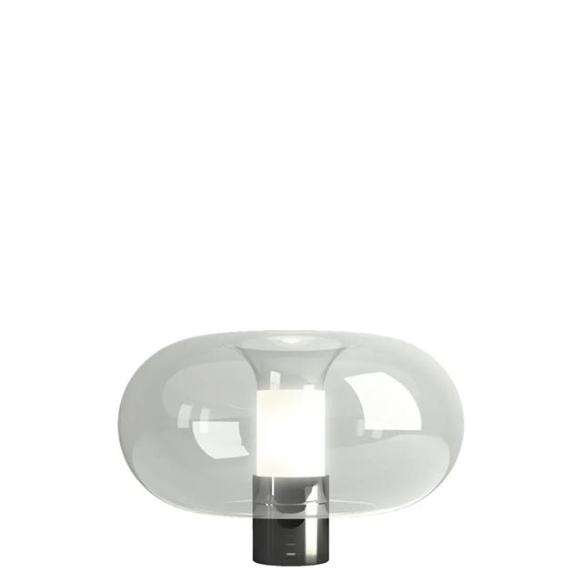 Fontanaarte Fontanella Bordlampe - Krom og Sort Elegance