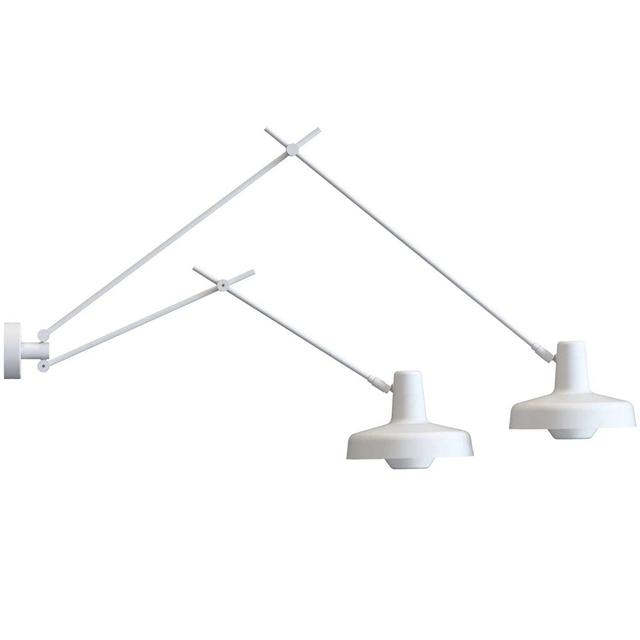 Grupa Products Arigato Double Væglampe Lang Kort Hvid