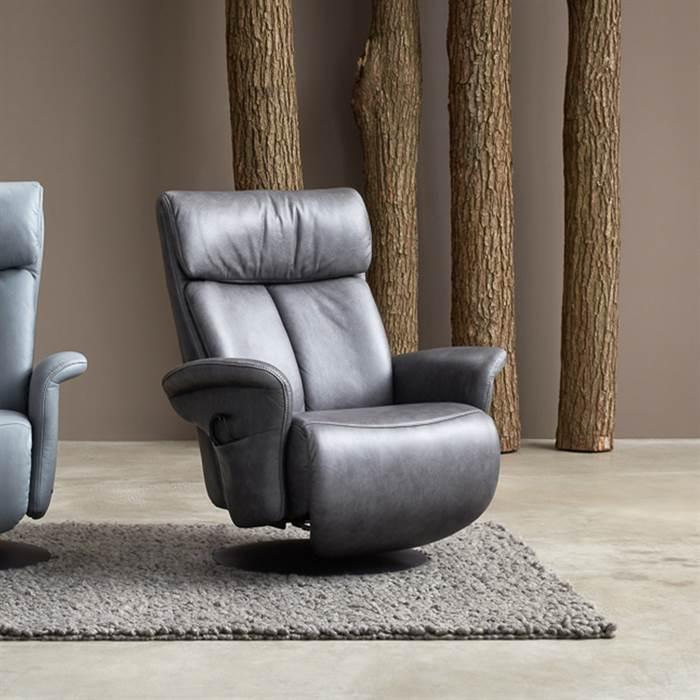 Himolla Easy Swing 7627 Lænestol Asphalt Læder