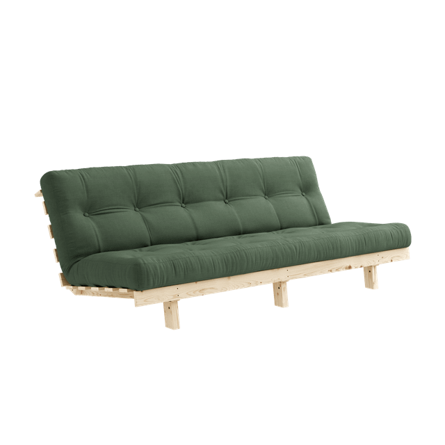 Karup Design Lean Sofasofa Med Alpha Madras 130x200 Oliven Grøn Raw