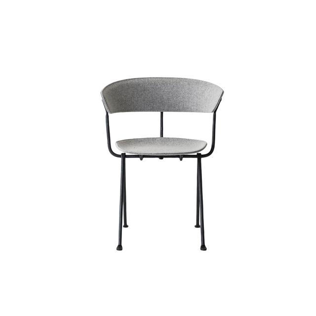 Magis Officina Spisebordsstol Anthracite Kvadrat Divina Lysgrå