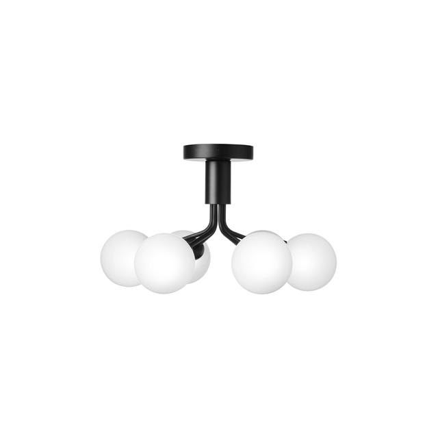 Nuura Apiales   Loftlampe Satin Sort   Opal