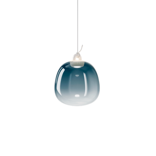 Lodes Oblò Pendel Lille 2700k Azure Steel Hvid