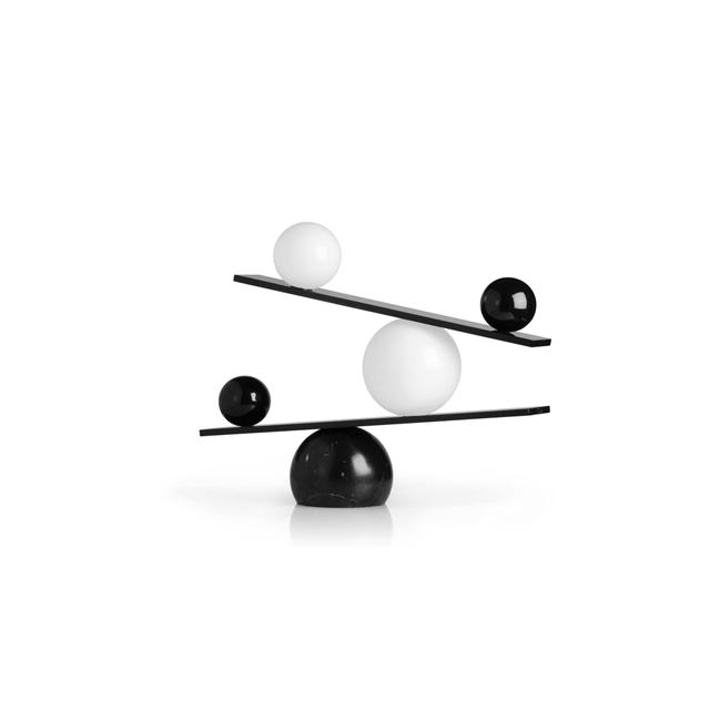 Oblure Balance Bordlampe Sort