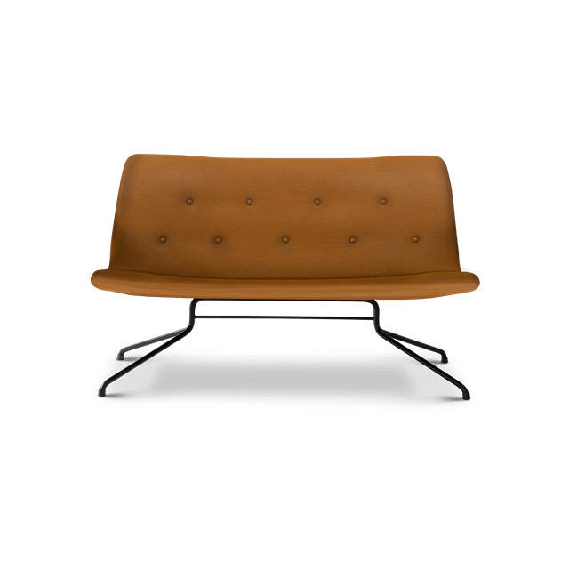 Bent Hansen Primum Sofa Uden Armlæn - Sort Cognac Tilbud