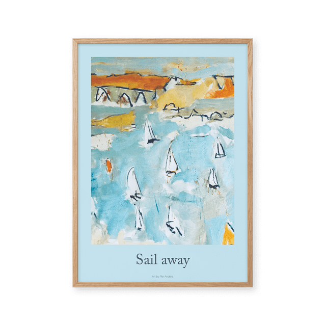 Peléton Sail Away Plakat 50x70 cm - Elegant Design