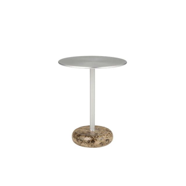 Northern Ton Sidebord Lille Brun Marmor Aluminium