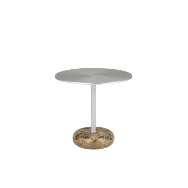 Northern Ton Sidebord Stor Brun Marmor Aluminium