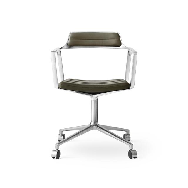 Vipp 452 Drejestol med Hjul - Bosco Grøn Design