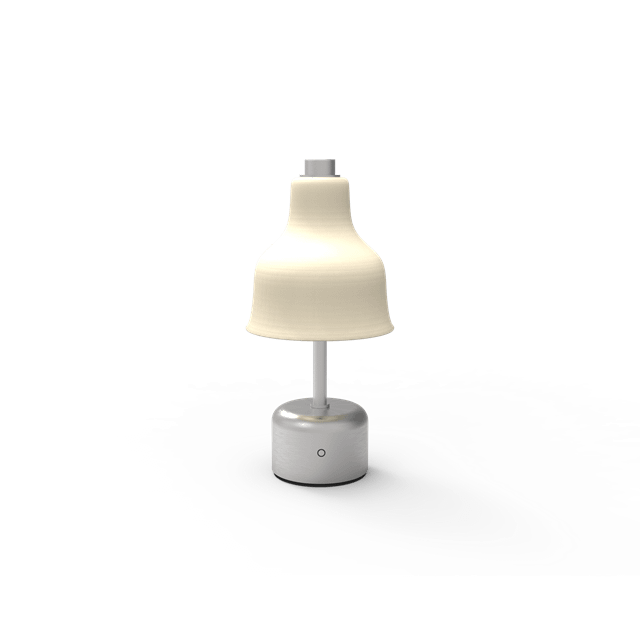Nuad Avra Transportabel Bordlampe i Stål og Crème