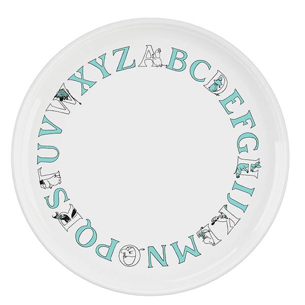 Moomin ABC Tallerken Ø20 cm - Turquoise til Børn