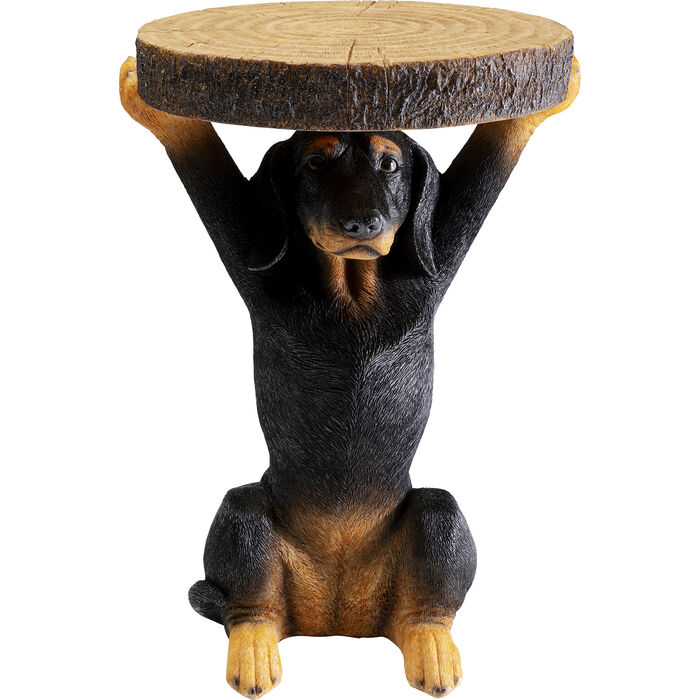 Kare Design Animal Bassotto Sidebord  Rund Multifarvet Polyresin  ø32