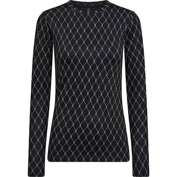 Hype The Detail Blouse   Print Black Lavendel