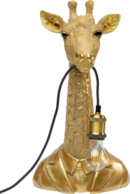 Kare Design Animal Giraffe Bordlampe Guld Polyresin