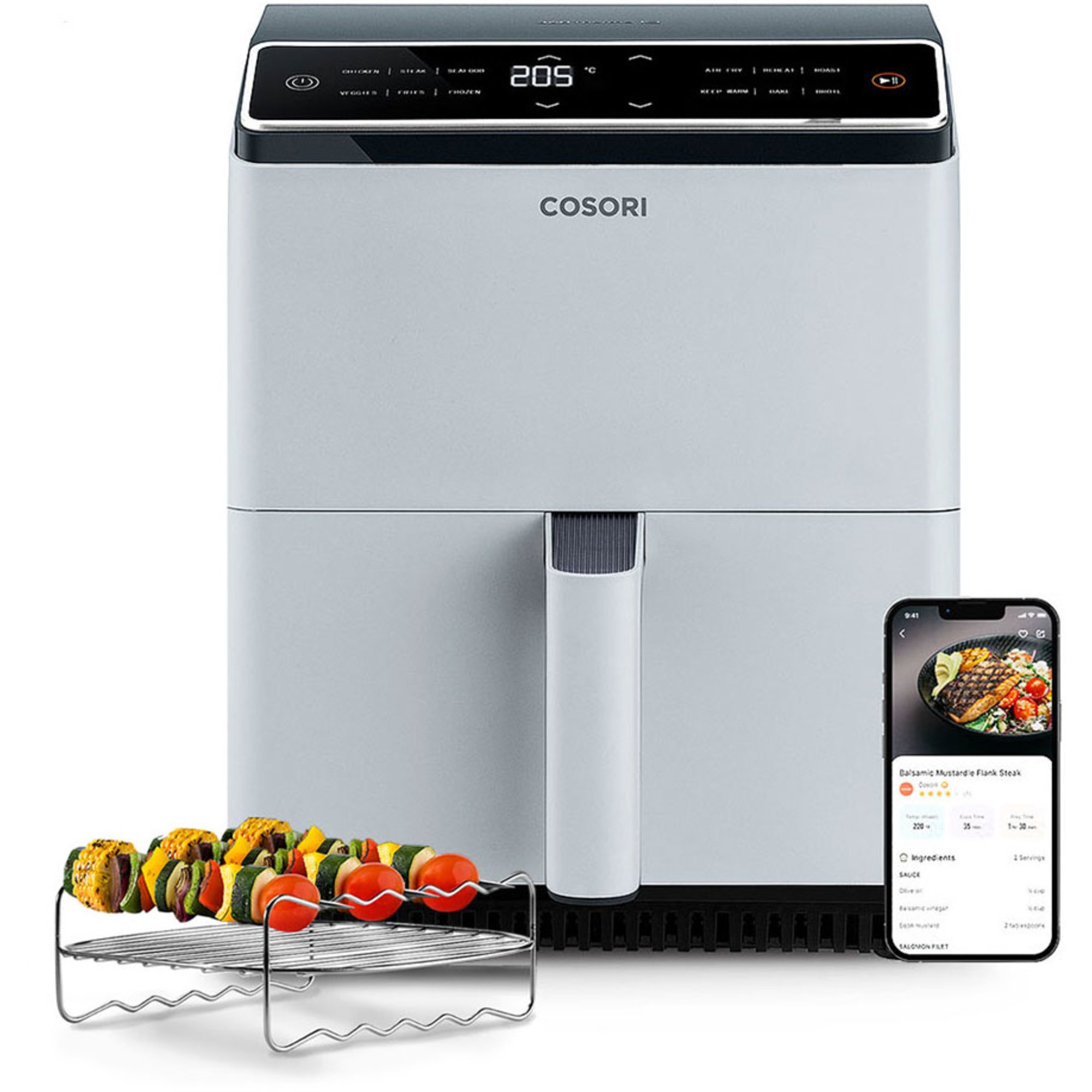 Dual Blaze Airfryer  Lysegrå