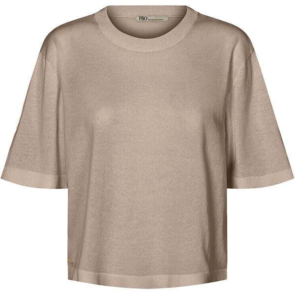 Pbo Arlo Konto Knit Blouse Light Taupe