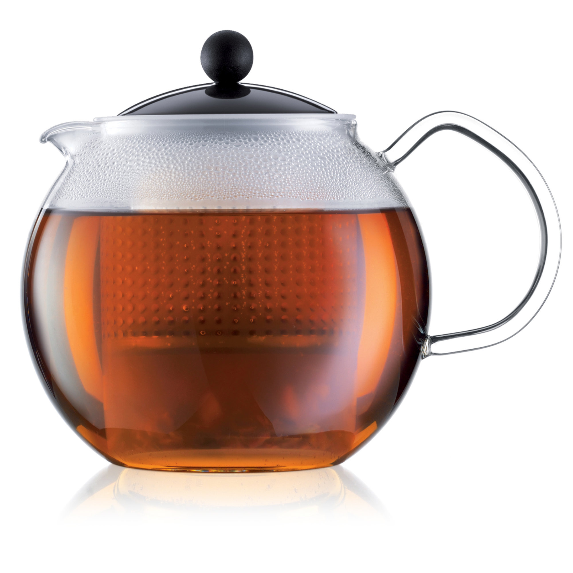 Assam Tekande Med Glashåndtag         Sort