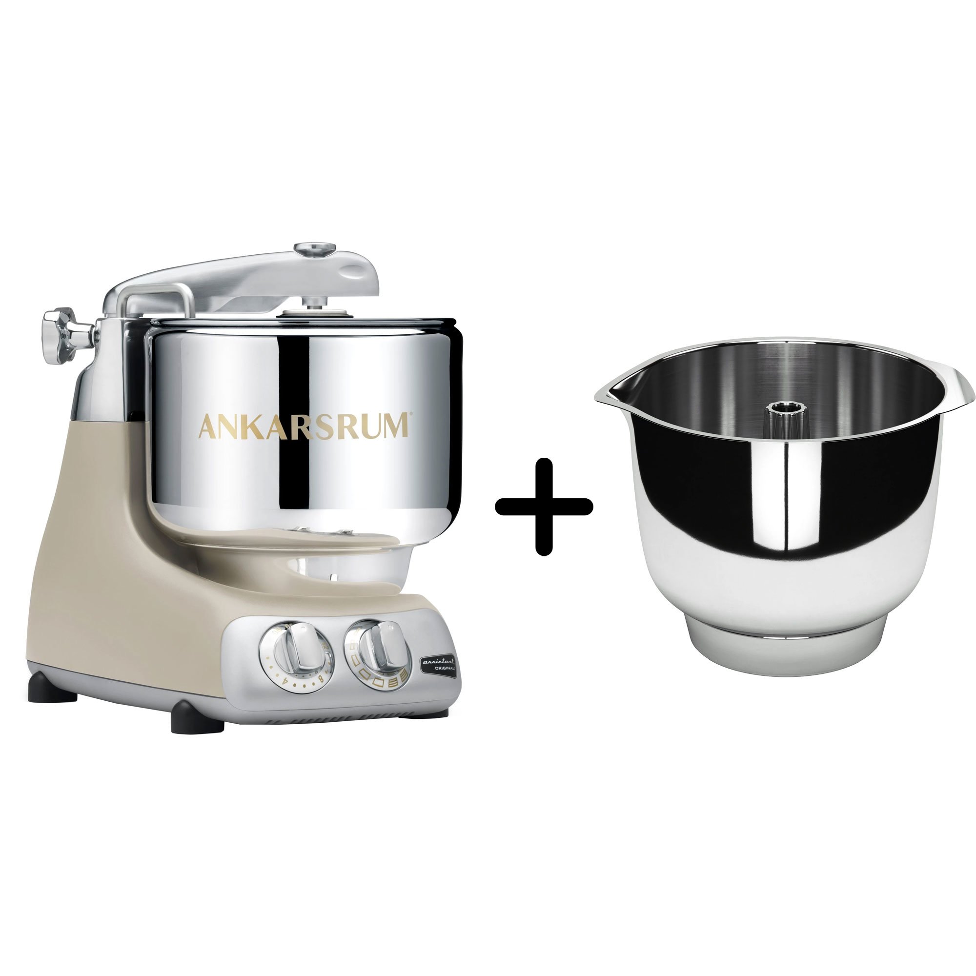 Akm 6230 Køkkenmaskine   Assistent Original Piskeskål  Harmony Beige