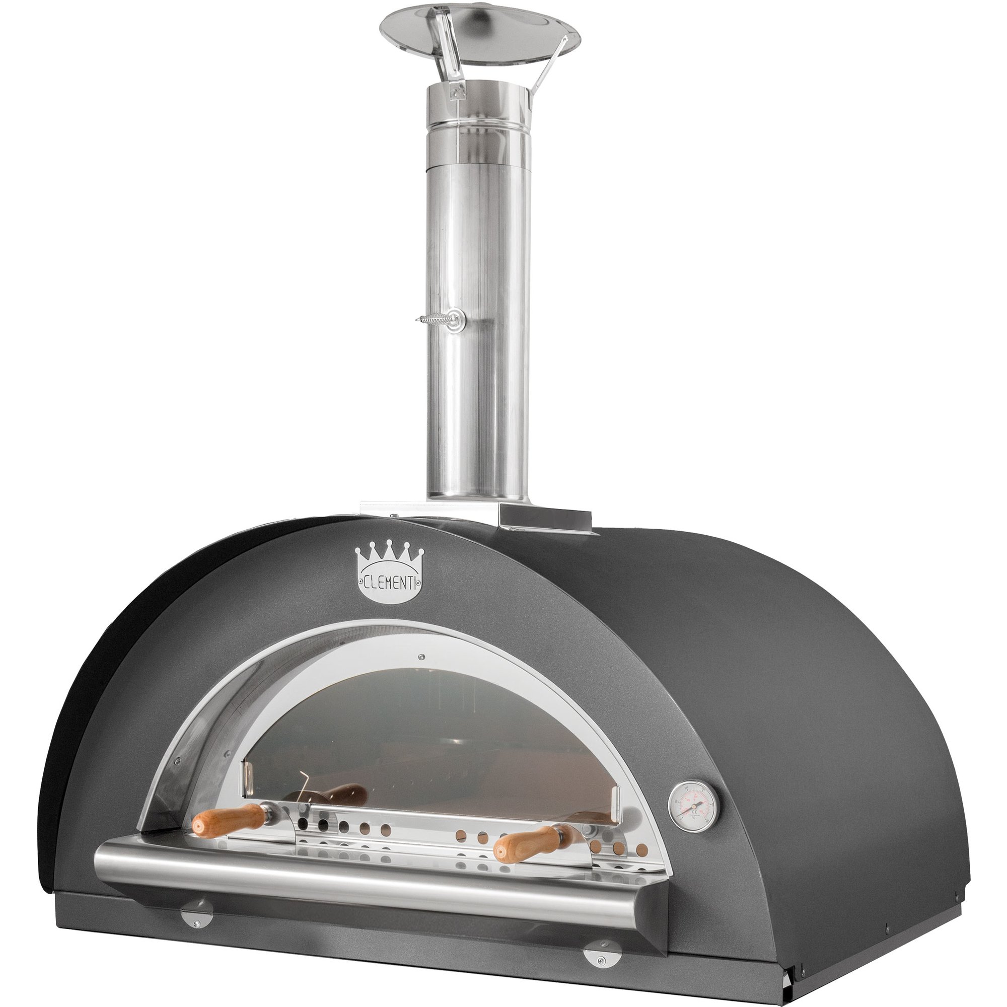 Family Brændefyret Pizzaovn 80x60    Antracit
