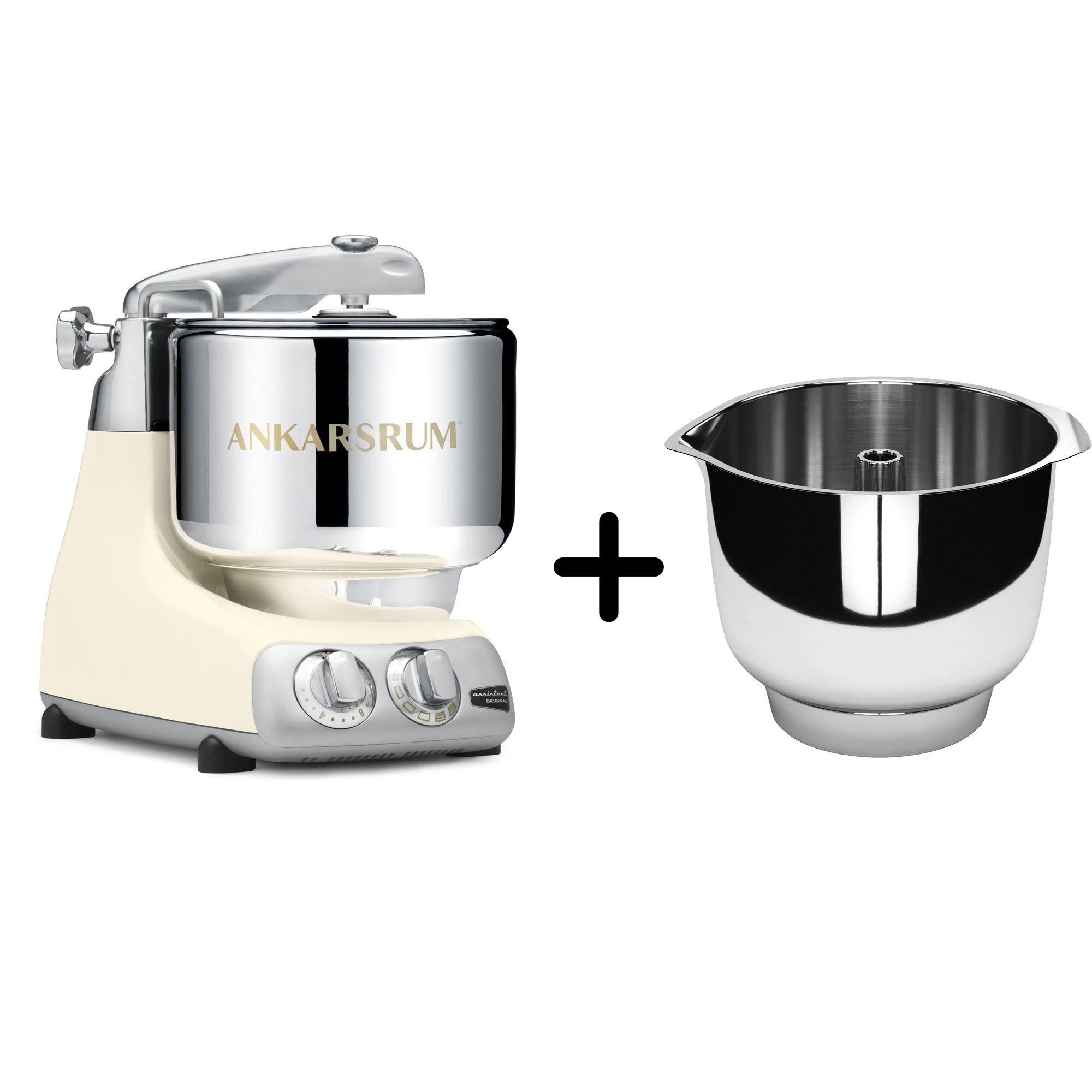 Akm 6230 Køkkenmaskine   Assistent Original Piskeskål  Light Creme