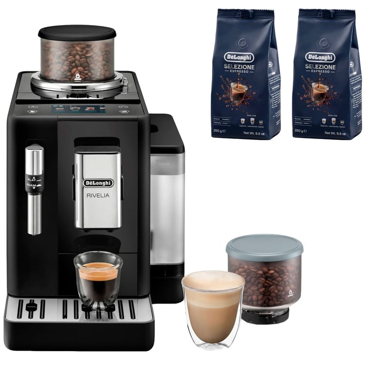 Delonghi Rivelia Automatisk Kaffemaskine     Stk  Kaffebønner Dlsc600