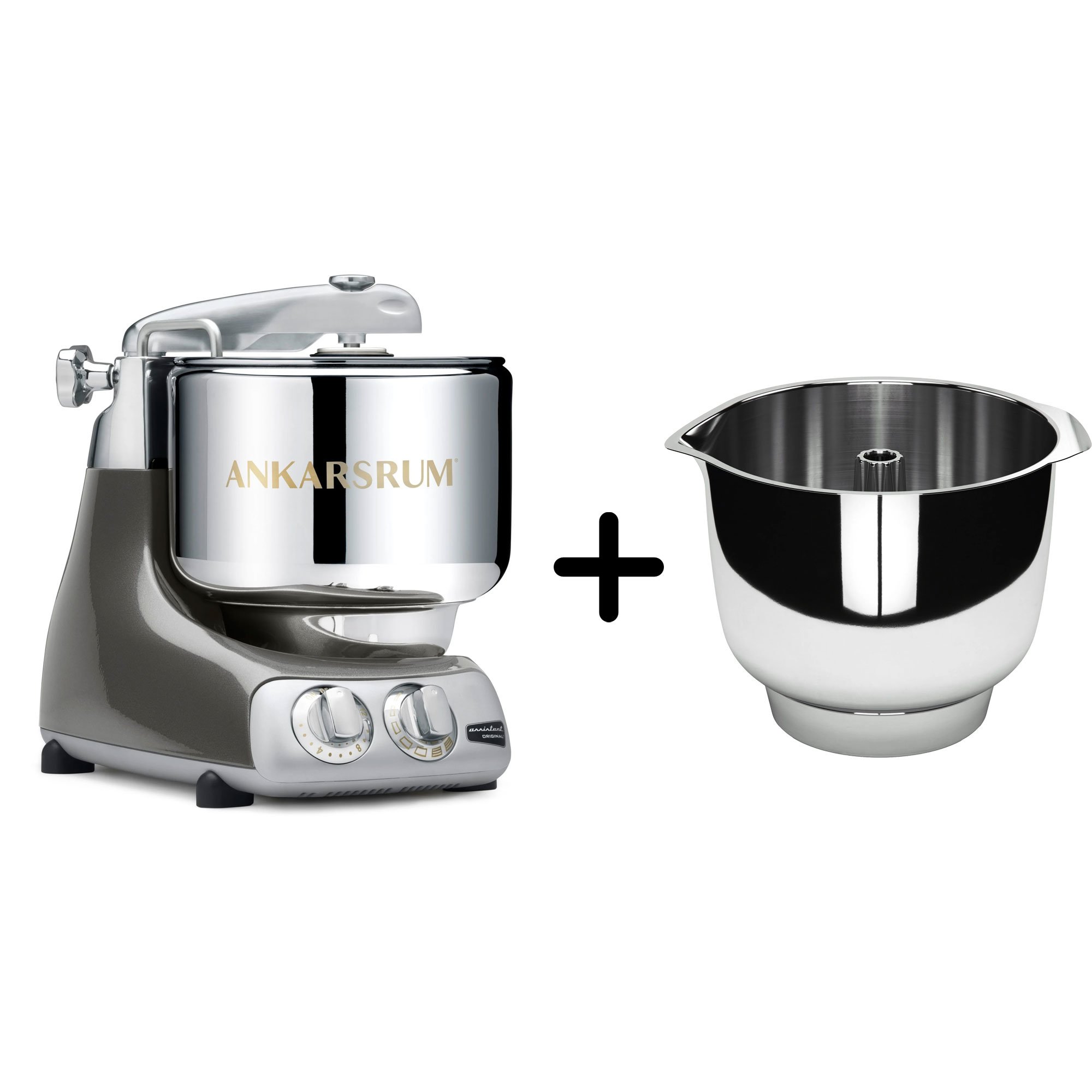 Akm 6230 Køkkenmaskine   Assistent Original Piskeskål  Black Chrome