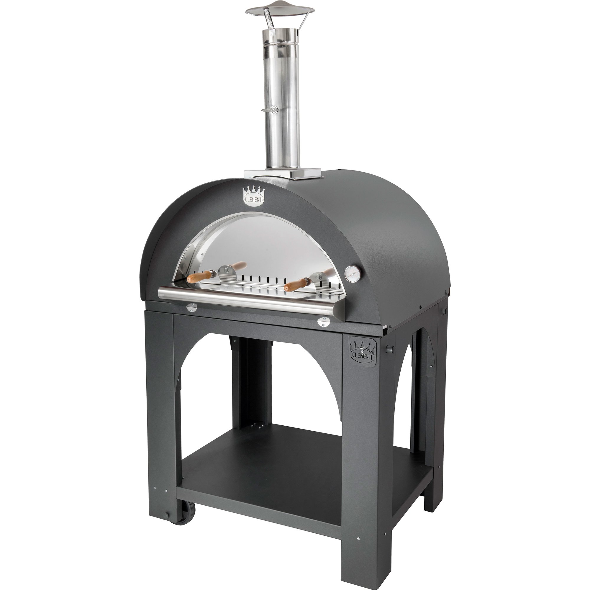 Pulcinella Brændefyret Pizzaovn 60x60    Antracit