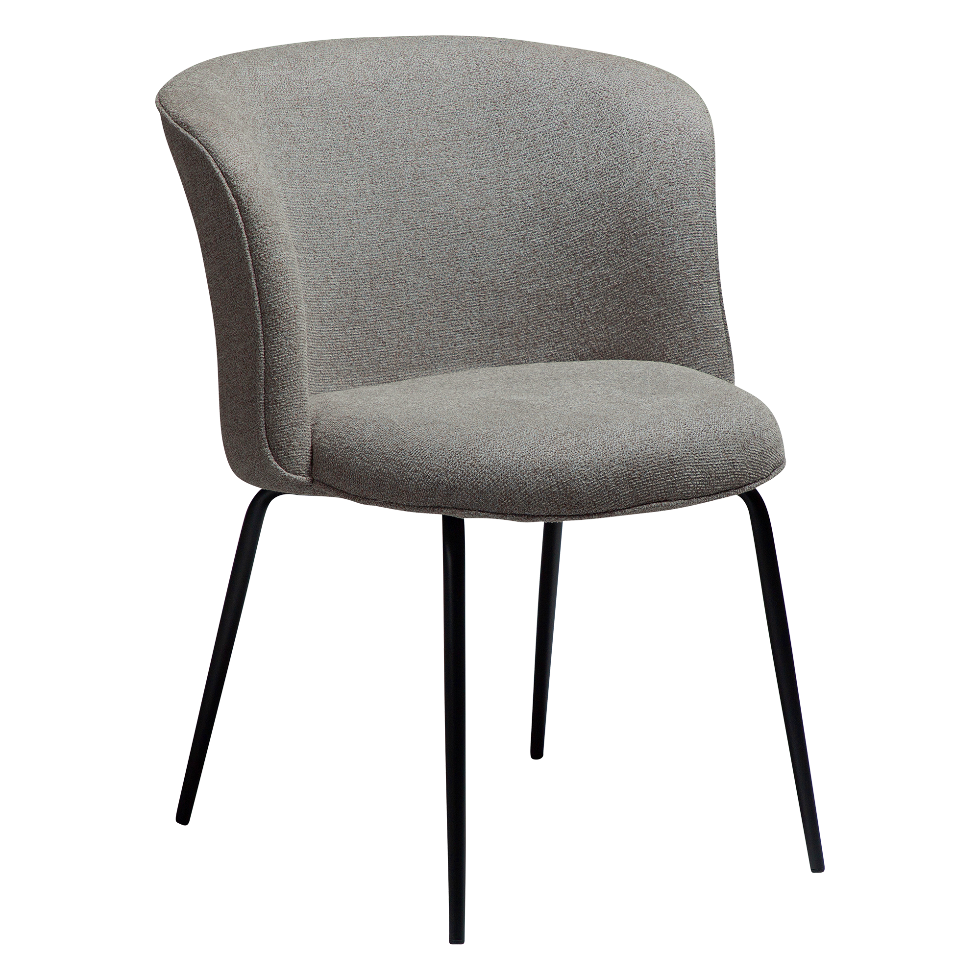 Dan-form Bliss Stol Pebble Earth Bouclé Stof Med Sorte Ben