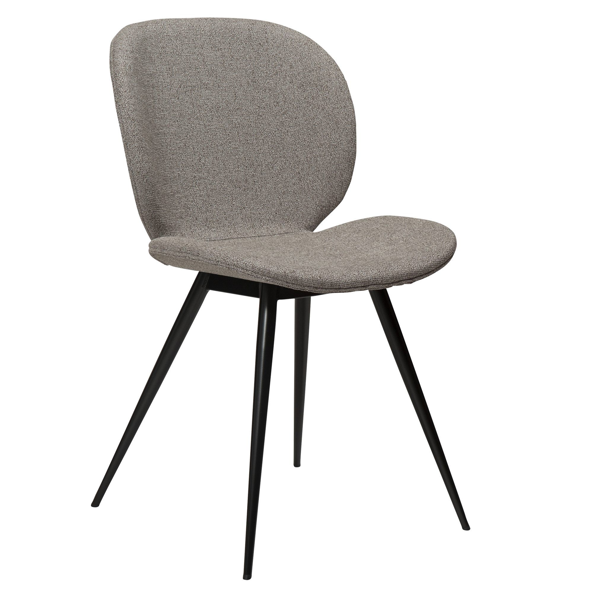 Dan-form Cloud Stol Pebble Earth Bouclé Stof Med Sorte Ben