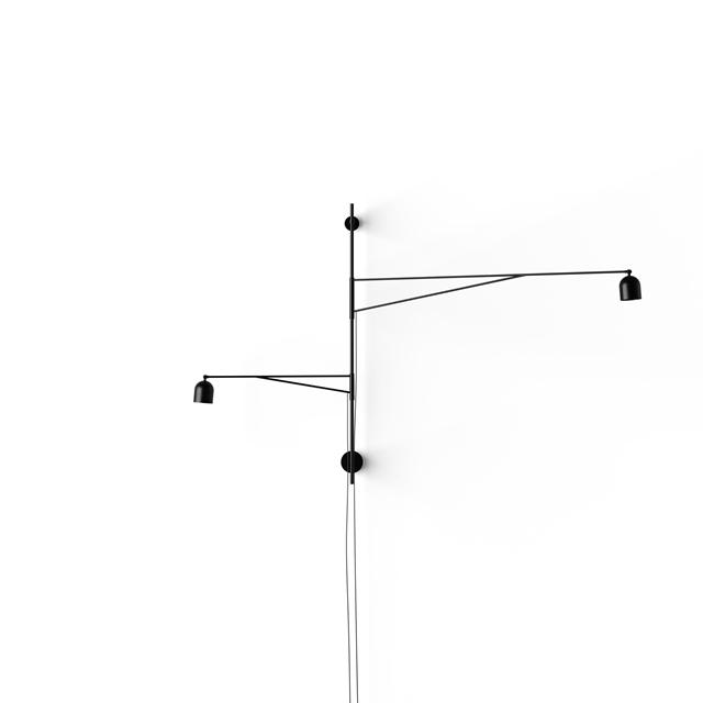 Karakter Awkward Light Short And Long Væglampe Sort