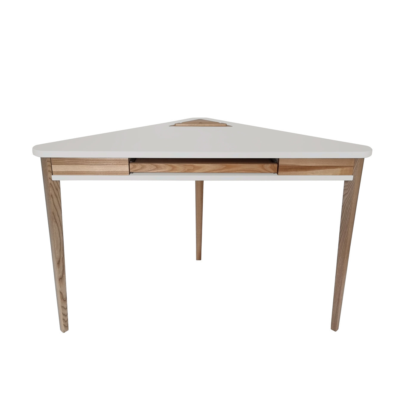 Ashme Hjørneskrivebord 114x85x85cm Lysegrå