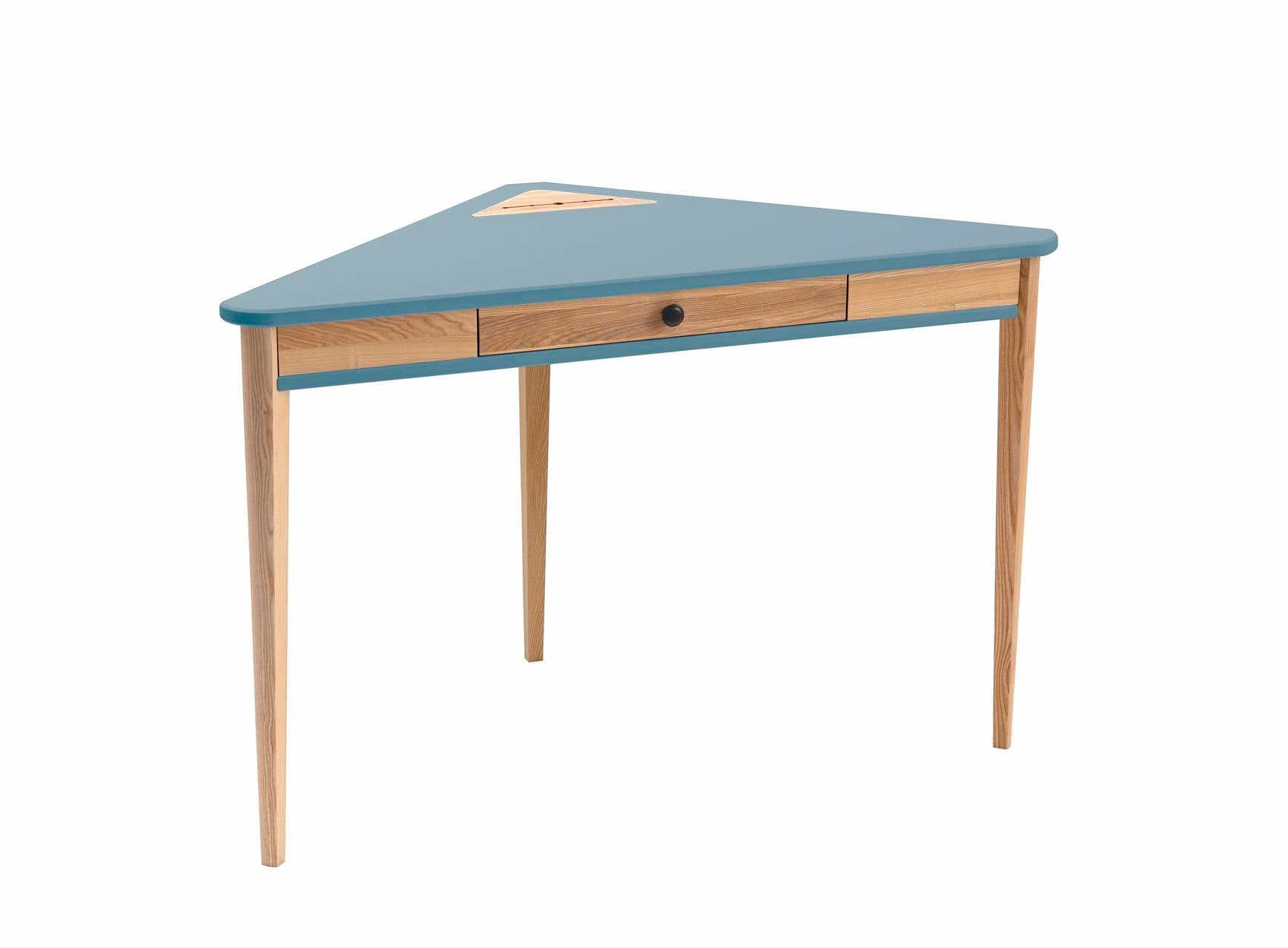 Ashme Hjørneskrivebord 114x85x85cm Gentle Blue