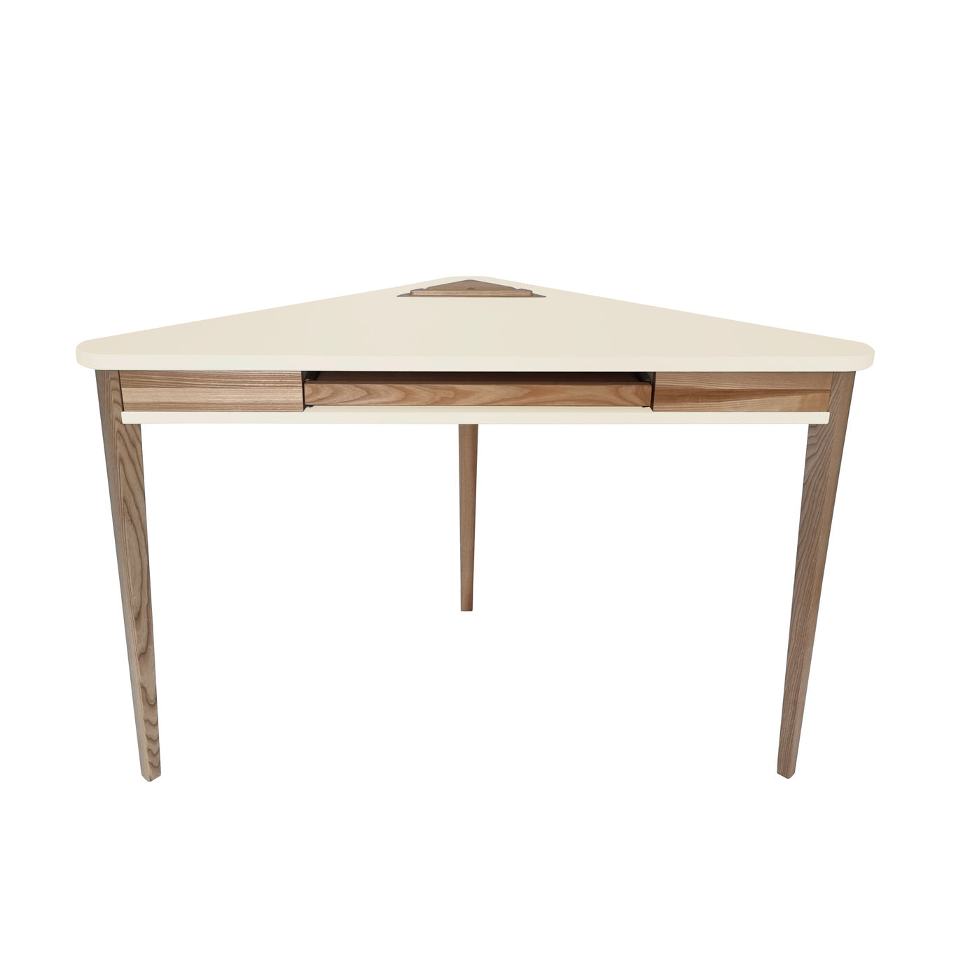 Ashme Hjørneskrivebord 114x85x85cm Kridthvid