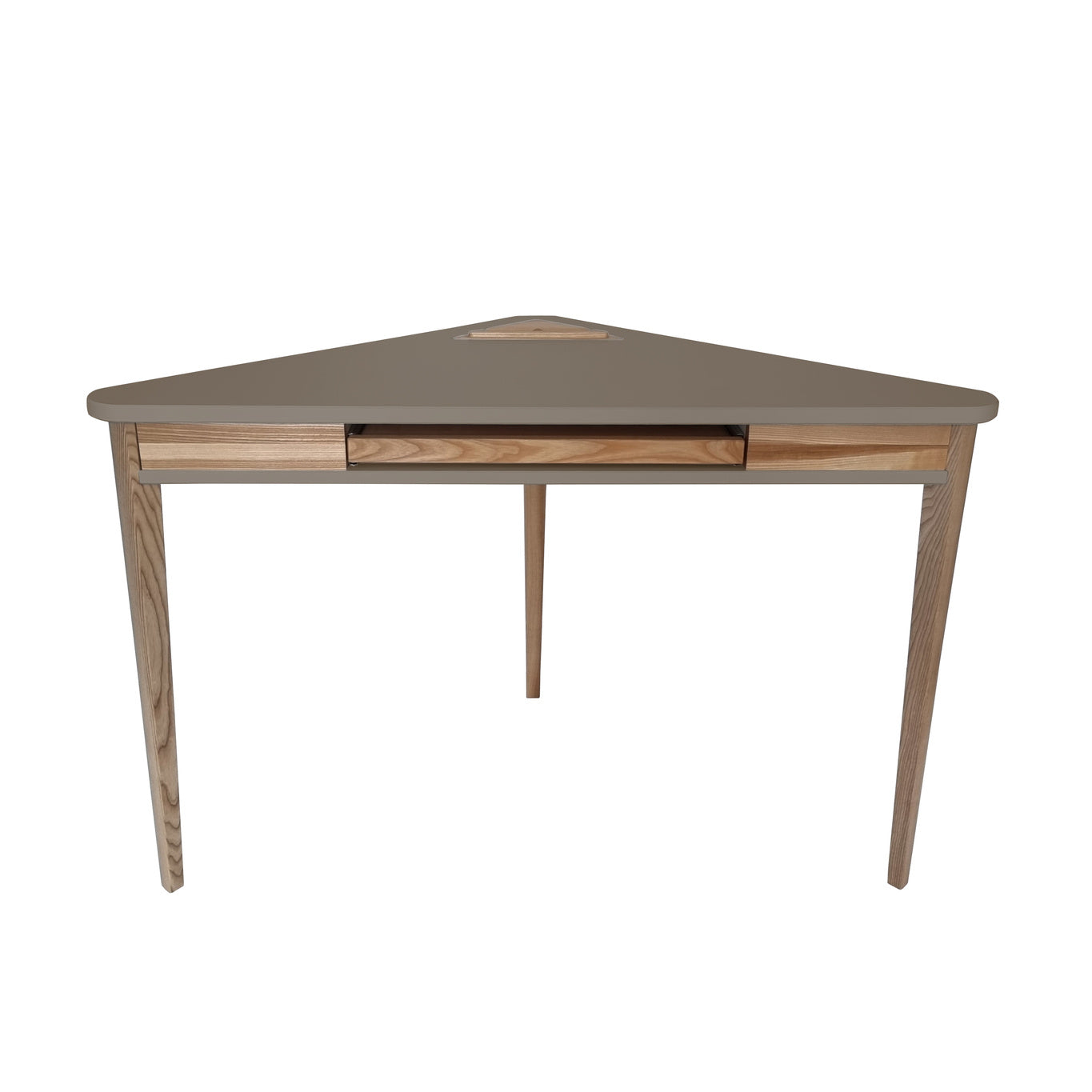 Ashme Hjørneskrivebord 114x85x85cm Brun