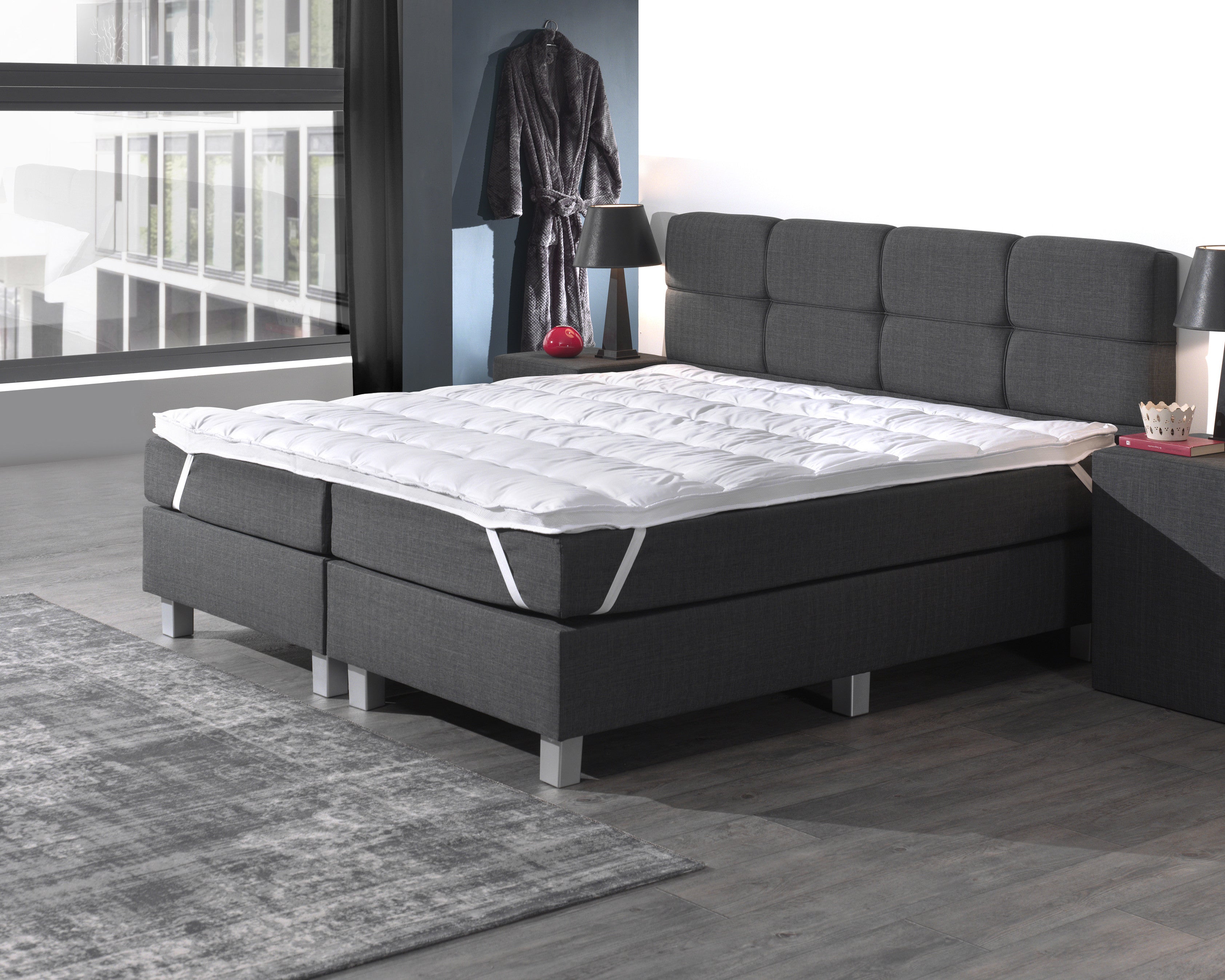 3d Air Hotel Memory Foam Topmadras  Hvid  90   200