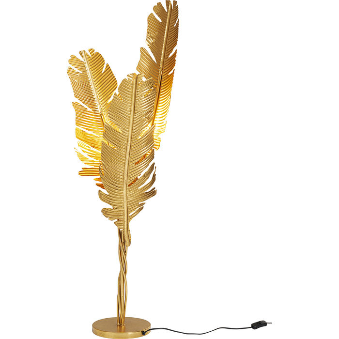 Kare Design Akile Gulvlampe Guld Stål