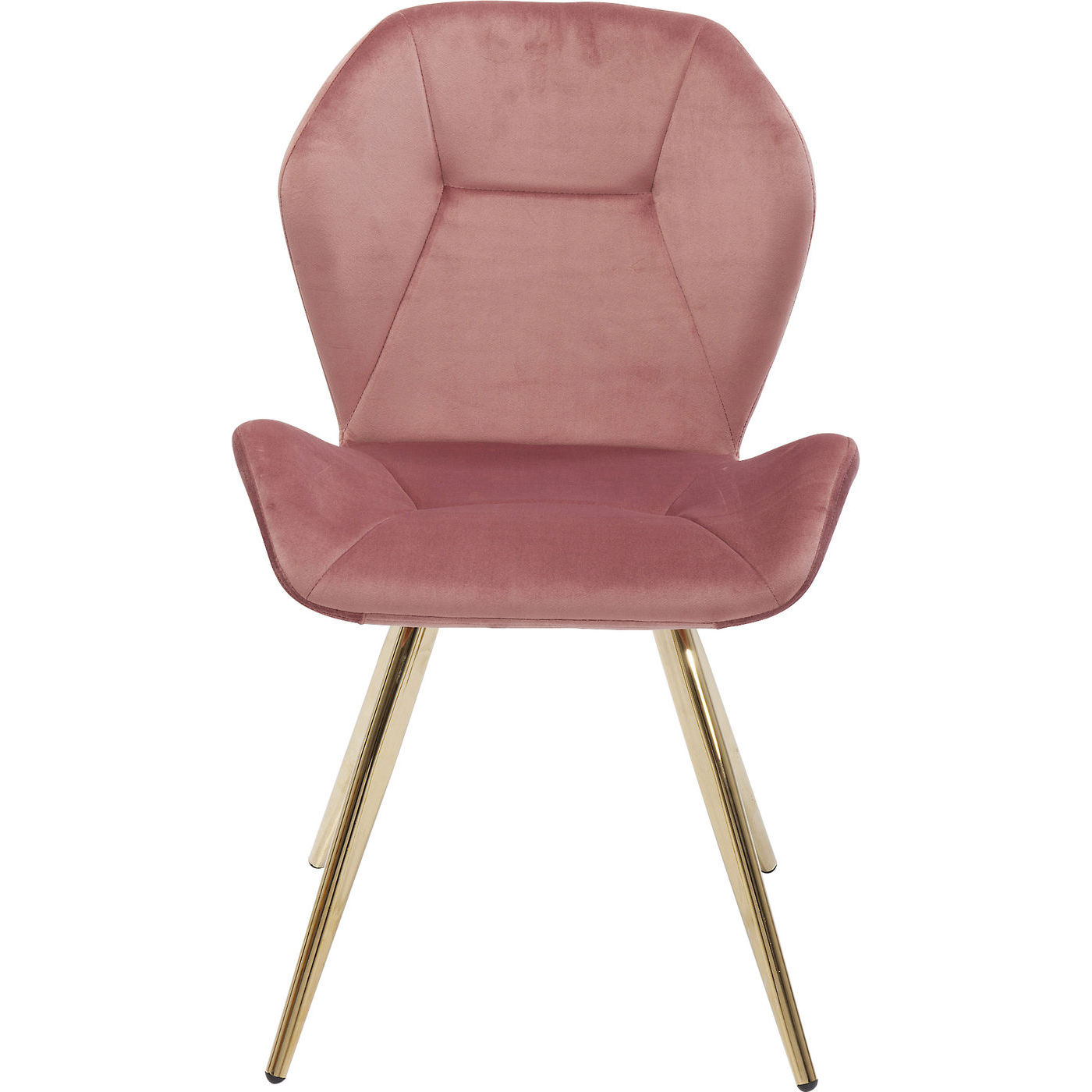 Kare Design  Viva Mauve Spisebordsstol Rosa Stof Messingbelagt Stål