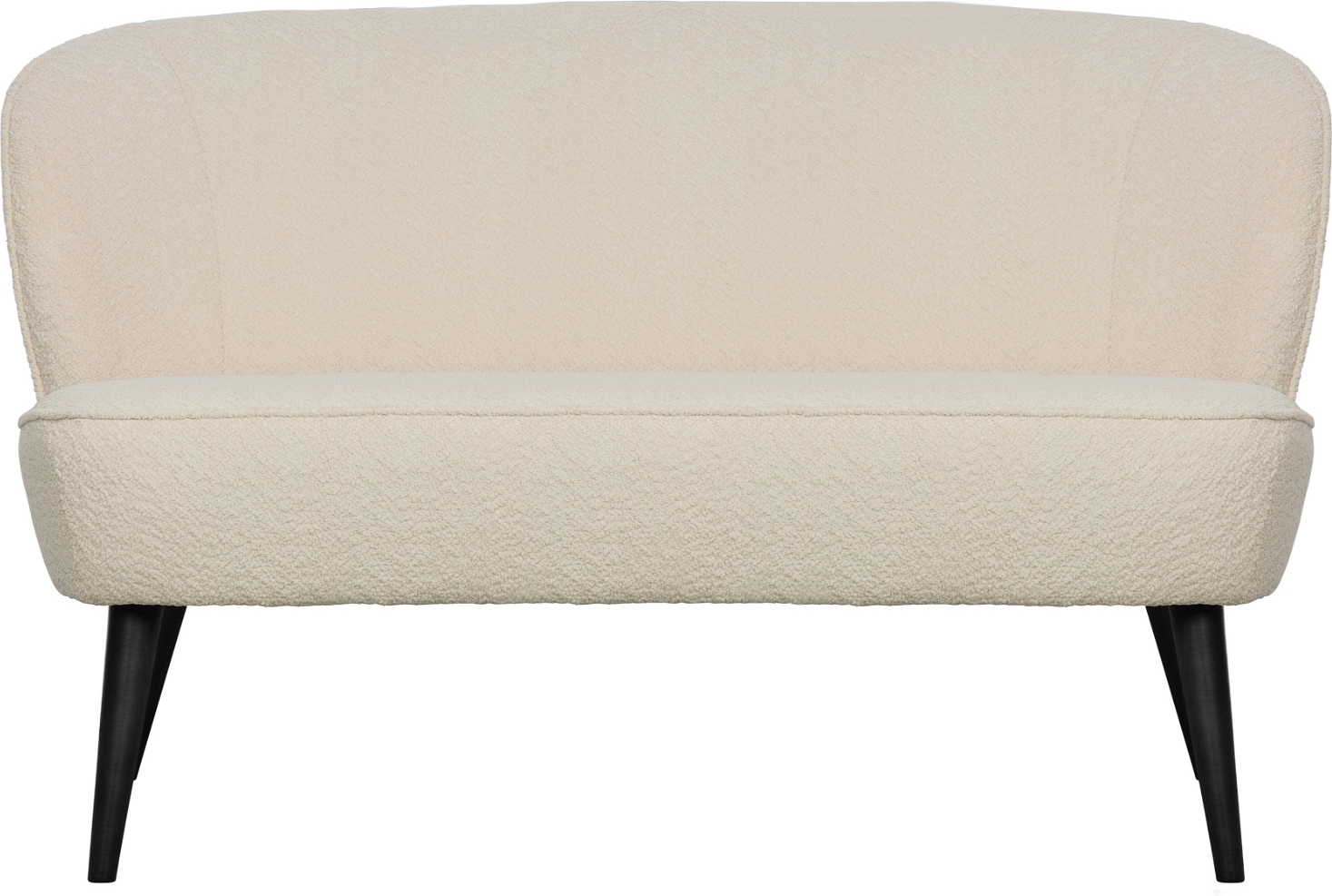 -personers Sofa Woood Sara Hvid Almón Bouclé Fsc Birketræsben H73ã B110ã D72
