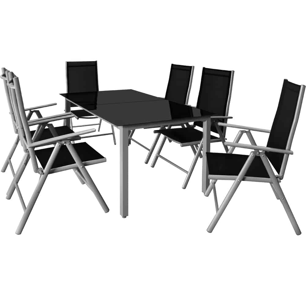 Alu Sædesæt    150x90    Bord  Sølv