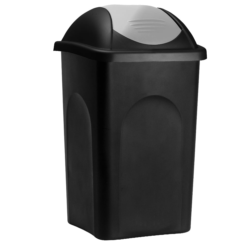 Affaldsspand Sort Sølv Plast 60l