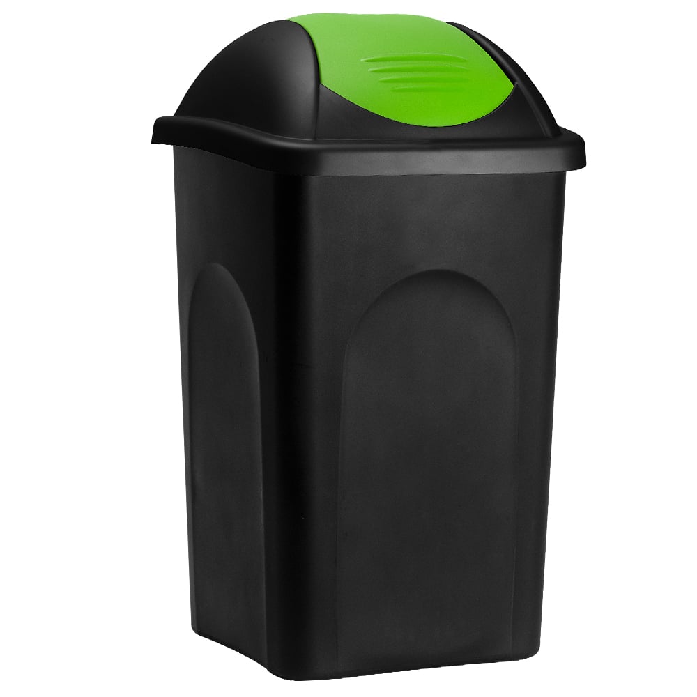 Affaldsspand Sort Grøn Plast 60l